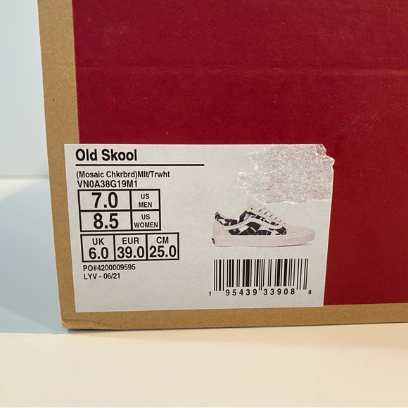 Vans Old Skool Mosiac Checkerboard Sneakers - Picture 5 of 6